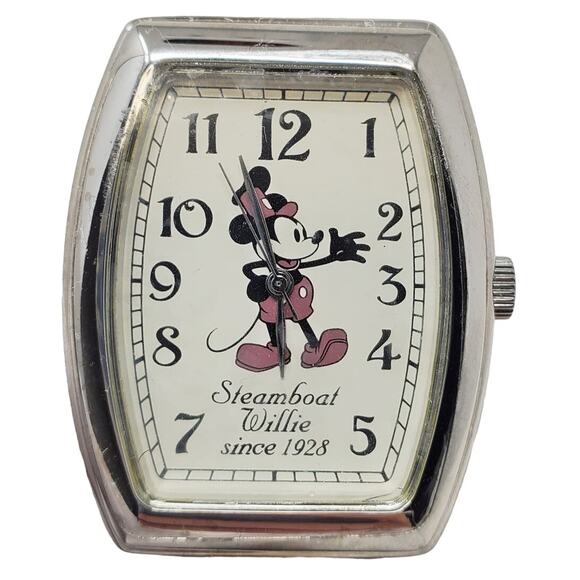 Disney Steamboat Willie Watch - Classic Mickey Mouse Design - Picture 1 of 10